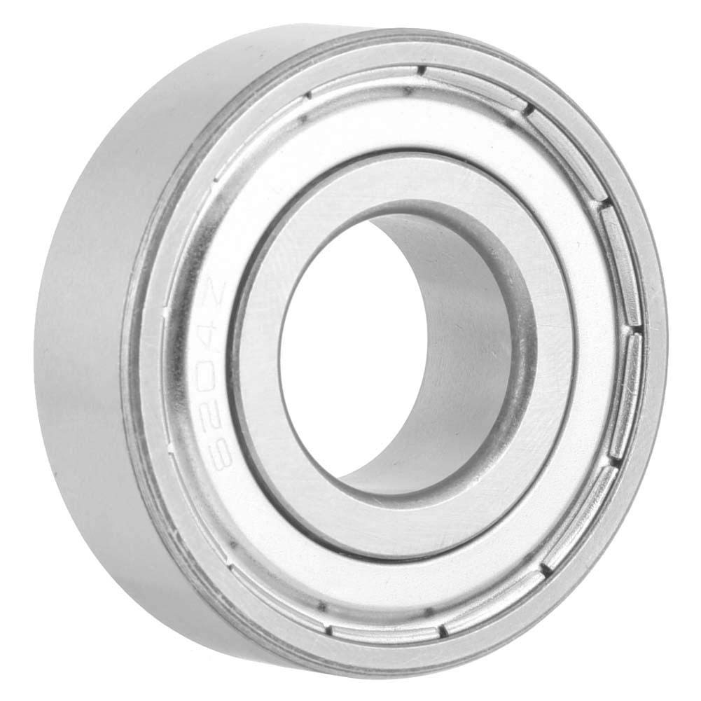 Deep Groove Ball Bearings, 6204-ZZ 10pcs Single Row High Speed Ball Bearings for Machine Tool Motors 20 * 47 * 14mm