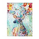 Sukisuki Unique Deer 5D Full Drilled DIY Diamond Painting Crossing Stitch Wall Art Gift Room Decor