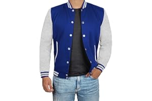 Decrum Varsity Jacket Men - Letterman Bomber Style Mens Baseball Jackets