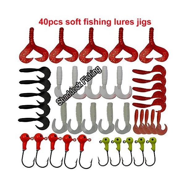 Shaddock-Fishing-110-Piece-Fishing-Lures-Tackle-Kit-Soft-Crappie-Tube-Jigs-Jig-Lead-Heads-Hooks-Fish-Bass-Fishing-Gear-Lures-Kit-Set