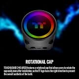 Thermaltake TOUGHLIQUID 240 ARGB AIO CPU Cooler AM5 AM4 LGA 1700 1200 w/ view 4