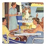 Anne Taintor Square Refrigerator Magnet - I Had to Invite Them