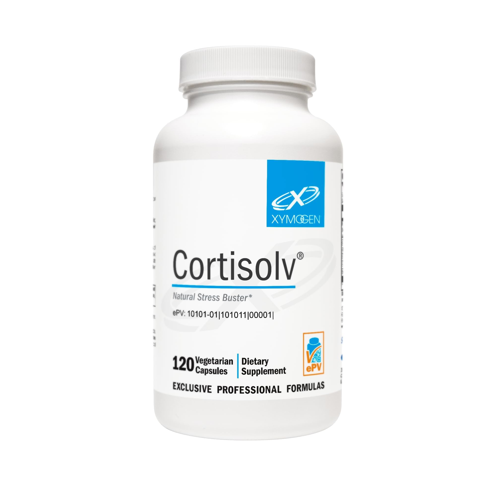 XYMOGEN Cortisolv Cortisol Supplement – Ashwagandha Supplement with L Theanine to Support Healthy Cortisol Levels, Energy, Relaxation and Mental Clarity (120 Capsules)