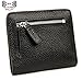 AINIMOER Small Leather Wallet for Women, Ladies Credit Card Holder RFID Blocking Women's Mini Bifold Pocket Purse, Black