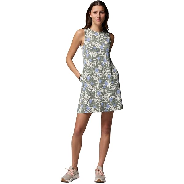 Amazon.com: Columbia Women's Armadale II Halter Top Dress, Stormy Blue  Feathery Leaves Print, X-Small : Clothing, Shoes & Jewelry