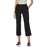 Lark & Ro Women's Stretch Crop Kick Flare Pant - Curvy