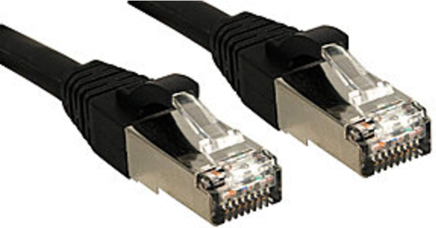 LINDY 45600 Patch Cable Cat. 6 S/FTP PIMF Premium Halogen 0.3 m Black
