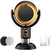 Portable Range Hood with Dual-Speed Exhaust Fan, Desktop Smoke Absorber for Indoor BBQ, Hot Pot &amp; Cooking, USB Rechargeable Mini Kitchen Vent with Detachable Filter for Apartment, RV &amp; Dorm