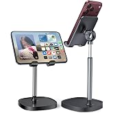 LISEN Cell Phone Stand Phone Holder for Desk, Office Decor Gadgets for Men | Office Gifts for Women, iPhone Stand, Gadgets for Men, Office Decor, Gaming Desk Accessories for Samsung Fold 8, Switch, iPad