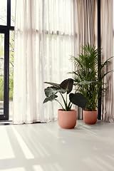 elho Vibes Fold Round 40 Large Plant Pot 100% Recycled Plastic Pink Ø39xH36 cm view 7