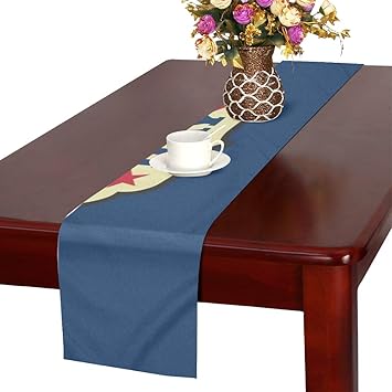 Amazon Com Usa Labor Day Vertical Copy Table Runner Kitchen