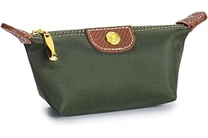 Zitokin Womens Unique Change Purse Vintage Nylon Zip Coin Wallet Mini Bag (Military Green)