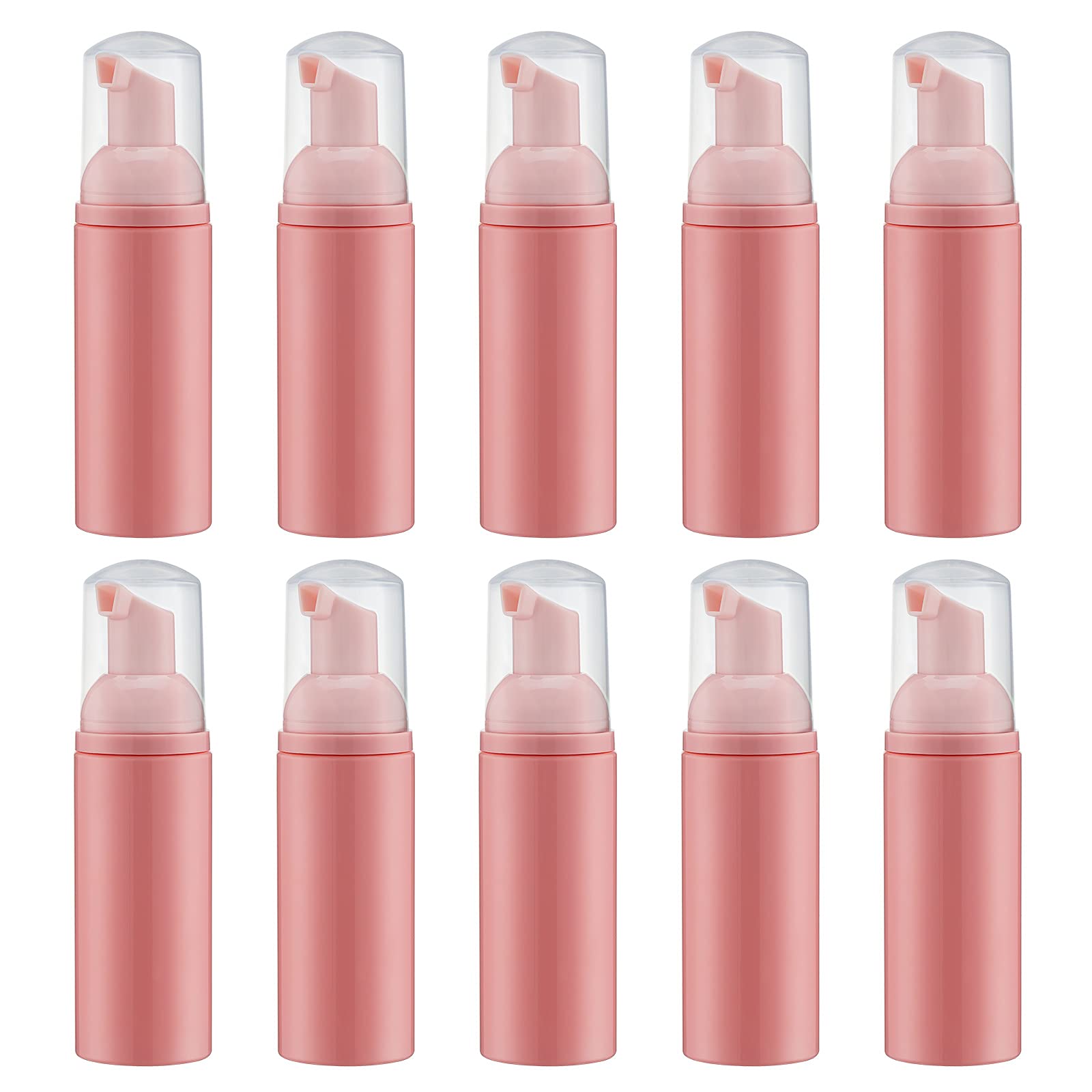 Livfa 60ml Empty Foaming Pump Dispenser for Hand Soap, Lash Cleanser, Shampoo to Travel(10pcs,Pink) — image 1