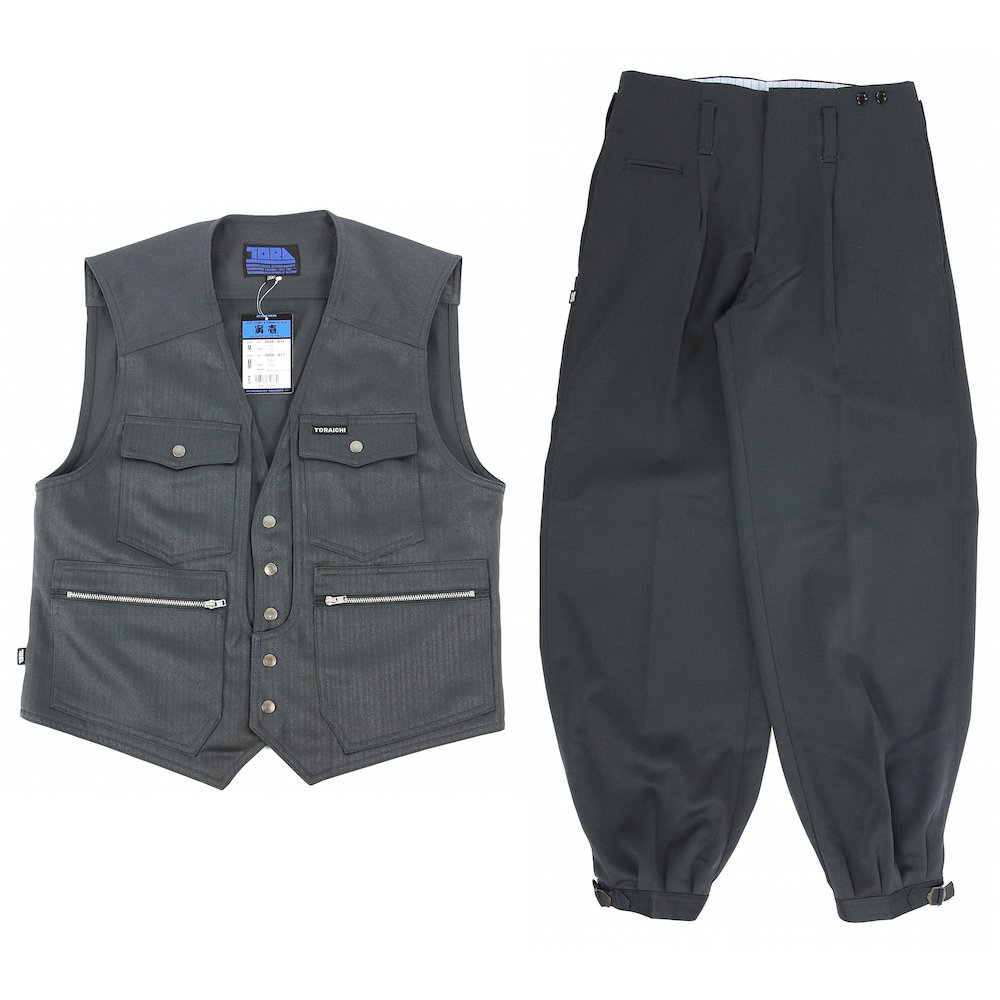 メーカー再生品 ブルーラベル 上下セットベスト ロングニッカ 39シリーズ 寅一 寅壱 鳶服 Ll Wcm 77 スミグレー B0795gv5f5 鳶服 ニッカポッカ 作業服 作業着 39s メンズ Jurnal Ulb Ac Id