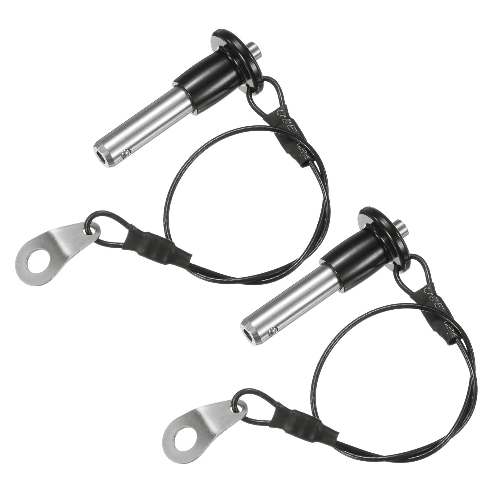 M METERXITY 2Pcs Ball Locking Pins 8mm Dia 20mm Usage Length Button Handle Quick Release Pin