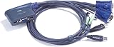 ATEN 2-Port USB VGA KVM Switch Audio 0.9m CS62US 2048x1536 DDC2B Windows Linux view 1