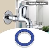 VGOL 6Pcs Chrome Plastic Basin Faucet Base Ring Tap Mount Cover Seal ID 32mm OD view 2
