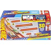 Hot Wheels Track Creator Deluxe Pack &amp; 2 1:64 Scale Toy Cars | Includes 25 Feet of Speed Snap Track &amp; Connectors, Multiple Configurations, 2 Die-Cast Cars (Amazon Exclusive)