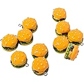 ARTISAMILY Bread Food Resin Pendants Breads Cake Bracelet Keychain Charms Cute Necklace Pendants Lovely Mini Earring Charms Hang Ornament for Jewelry Making DIY Crafts
