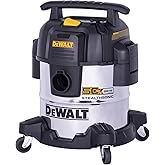 DEWALT 5 Gallon STEALTHSONIC Shop Vacuum Wet and Dry, Powerful Suction & Portable Shop Vac with Attachments, Ultra Quiet Wet
