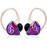 YINYOO KZ-ZST Colorful Hybrid Banlance Armature with Dynamic Ear Earphone 1BA+1DD HiFi Headset KZ in Ear Monitor Headphone Wired Earbuds IEM Earphone Gaming Ear Buds (Colorful/zst Without Microphone)