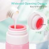 Alyvisun Travel Bottles 100ml 5 Pack Silicone Refillable Leak-Proof view 6