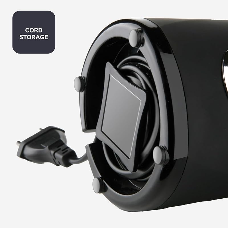 - Molino Eléctrico 150W | Cuchillas de Acero Inoxidable | Capacidad 50g | Sistema de Bloqueo | Recogecables | Pies Antideslizantes | Compacto y Elegante | Ideal para Café y Especias, Rojo