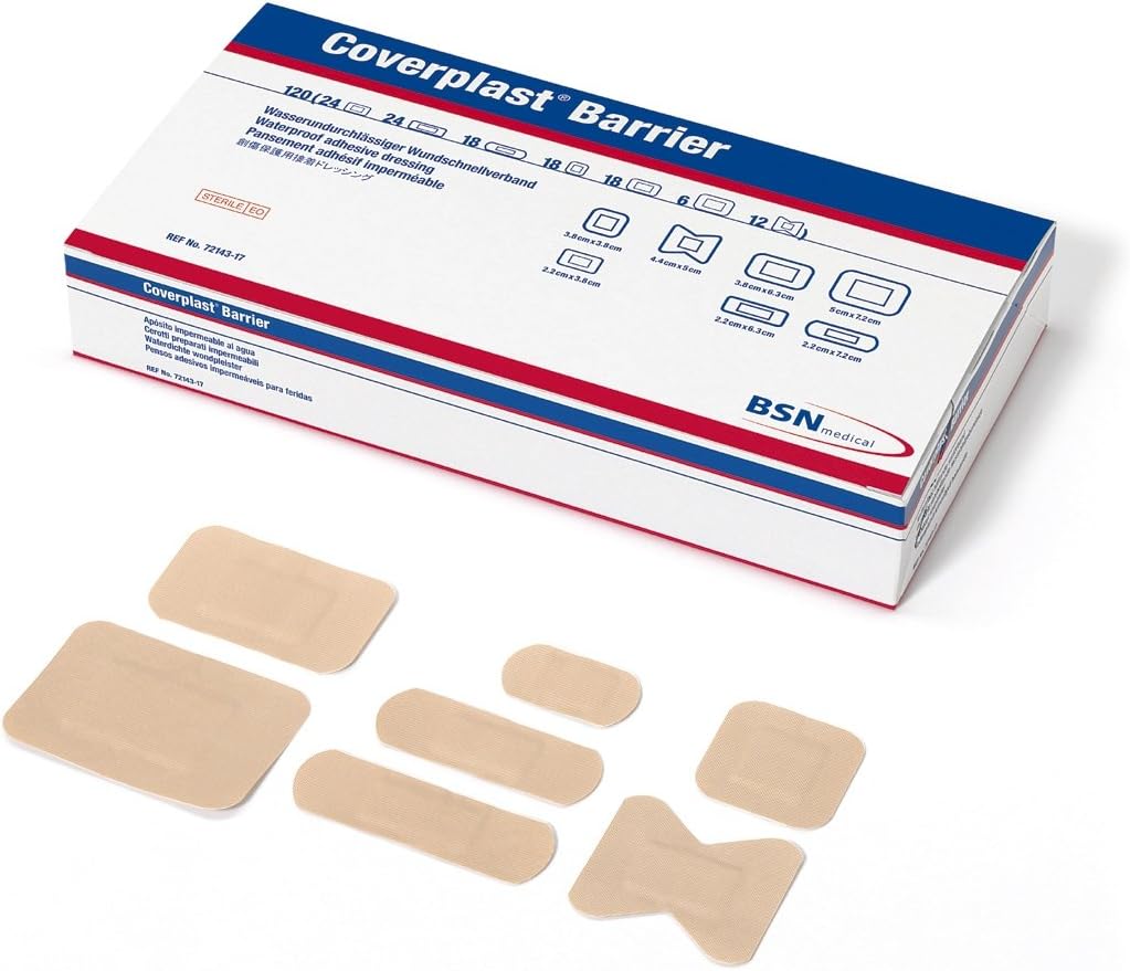 COVERPLAST 3.8 cm Barrier Waterproof Plasters by Coverplast