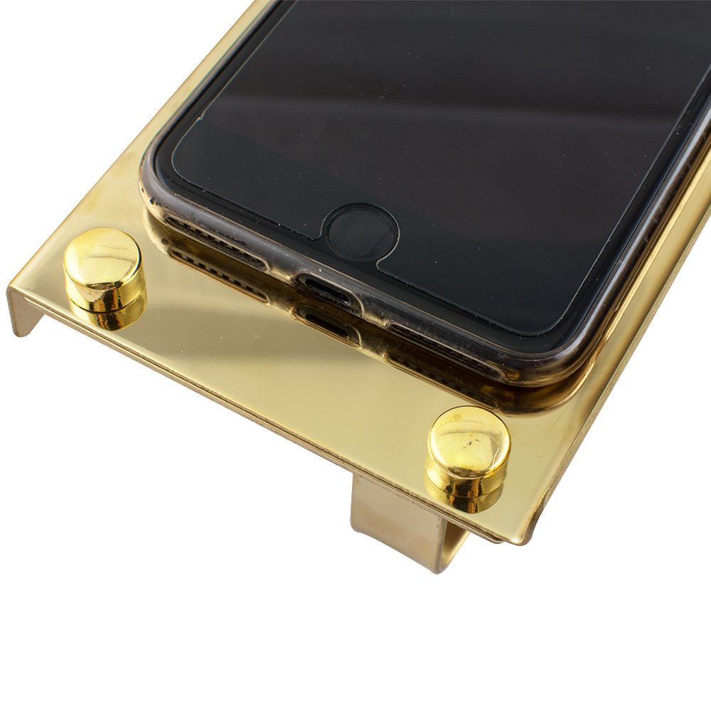 Risingmed Support de Papier Toilette Chrome Porte-Papier de Toilette WC, Porte-Rouleau de Papier Toilette en Acier Inoxydable (or)