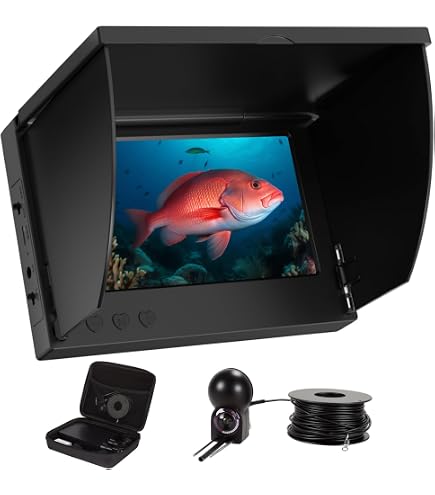 Les-Theresa Unterwasserkamera – HD 1000TVL, 24 LED, Nachtsicht, 20 M Kabel – Für Angeln & Unterwassererkundung