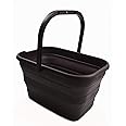 SAMMART 12L (3.17 Gallon) Collapsible Rectangular Handy Bucket (1, Brown)