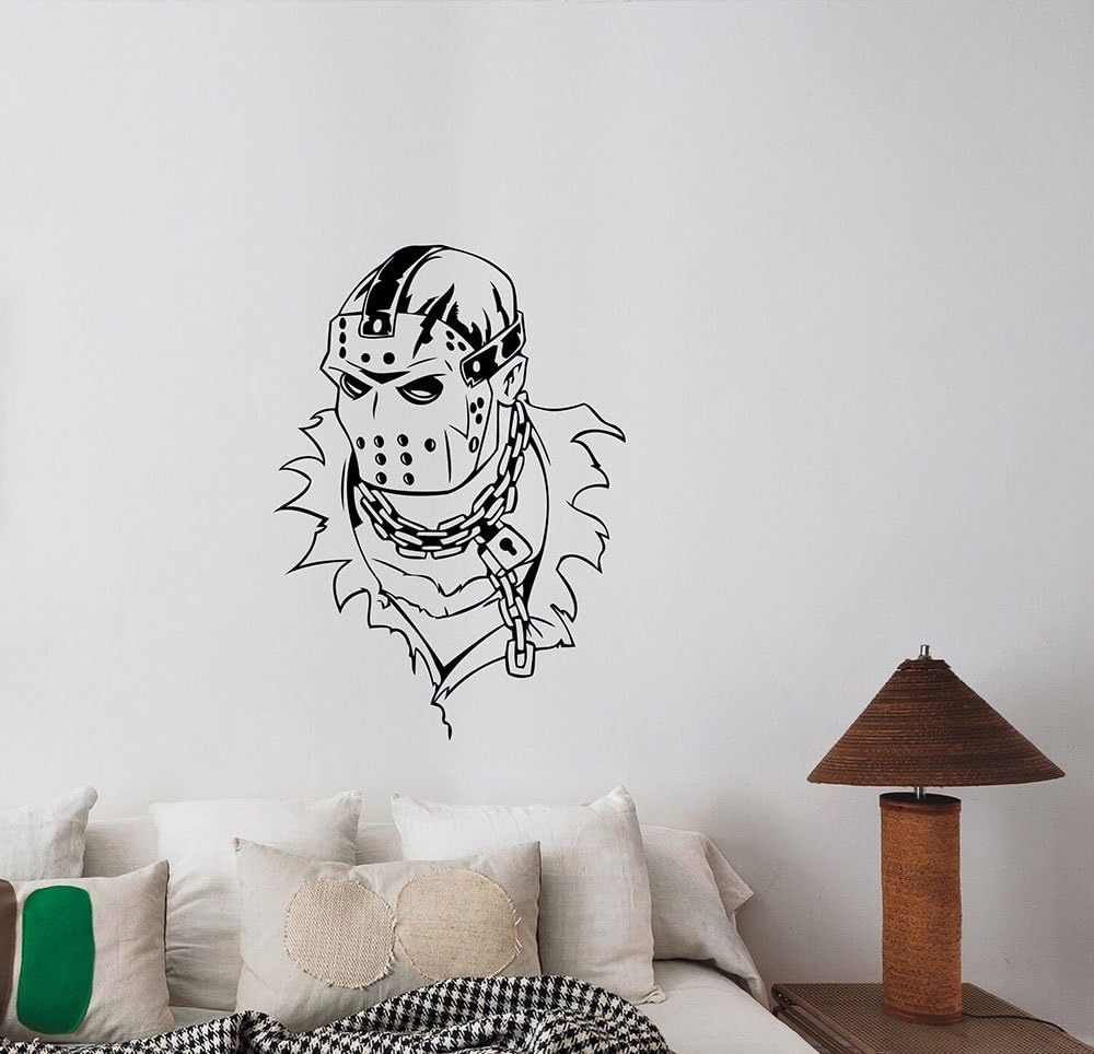 Jason Voorhees Vinyl Decal Removable Wall Sticker Scary Movie Art