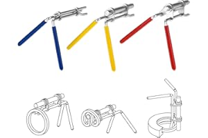 HZ-MONSTAR 3PCS Hydraulic Seal Installation Tools, Hydraulic Cylinder Piston Rod Seal Installation Tool, U-Cup Rod Seal Installation Tool Kit, Piston Rod Seal O-Rings Install Tool with S M L