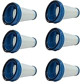 PUREBURG 6-Pack SVF11 Replacement Filters Compatible with Black + Decker HSV320J HSV420J HSV520J HSV320J32 HSV420J42 HSV520J01 SVA420B SVA520B Stick Vacuums