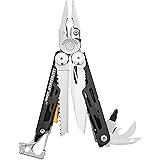 LEATHERMAN, Signal Camping Multitool with Fire Starter, Hammer and Emergency Whistle, Stainless Steel with Nylon Sheath