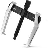Reywoo 4" 2-Jaw Gear Puller for External (4.4" Max) &amp; Internal (4.79" Max) Pulling, Heavy-Duty Bearing, Flywheel, Pulley and Gear Remover Tool, Adjustable CR-V Steel