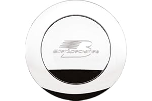 Billet Specialties 32625 Polished Large Billet Logo Horn Button