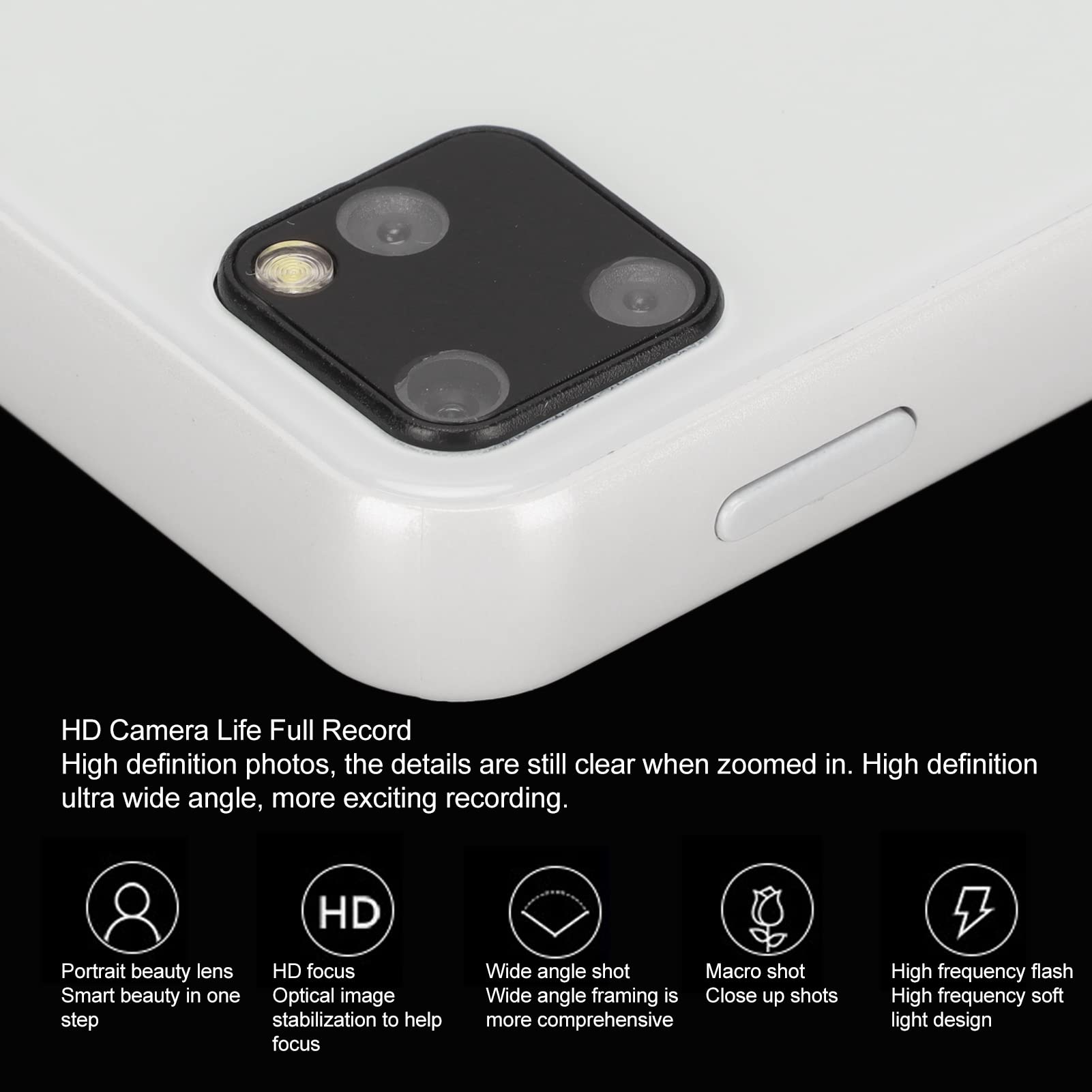 XS11 Mini Smartphone for Android 6 2.5 Inch HD Screen 3G Unlocked Cell Phone, Dual SIM, 1GB/8GB, Dual Camera Business Backup Phone, Lightweight and Easy to Carry, 1580mAh Battery (Pearl White)