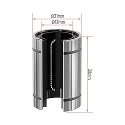 Skweawert 4PCS LM12UUOP Open Type Linear Ball