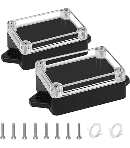 Hammond 1551NBK Black ABS Plastic Project Box - Inches (1.38