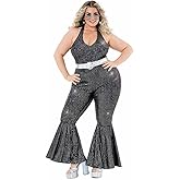 Morph Plus Size Disco Costume Womens 70s, Disco Outfit Woman, 70's Costumes Plus Size, Halloween Costumes For Women Adult