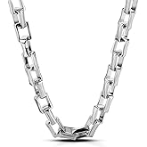 Dankadi Men Solid 925 Sterling Silver Cable Rolo Link Chain Necklace Women 9MM &10MM-Curb Cuban Chain Thick Big Choker 18" 20" 22" 24" 26 "28" 30" Fine Jewelry Gift (20 inches, Width 10.5MM)
