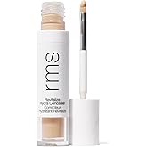 RMS Beauty Revitalize Hydra Concealer, Medium Coverage Hydrating Liquid Complexion Perfector, Skincare-Infused Lightweight and Creaseproof with Built-In Brush Applicator