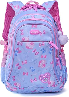 Amazon よキーよ Yokeeyo リュックサック 子供用リュック 女の子 プリンセス風 キッズ 小学生 カラフルでかわいい 防水性 通気性メッシュの肩クッション採用 軽量 通学 遠足 Yokeeyo よキーよ リュックサック