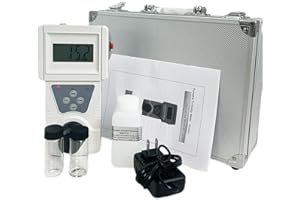 VTSYIQI Turbidity Meter Digital Water Turbidimeter Analyzer with ISO7027 Turbidimeter Calibration Solution Kit Range 0 to 200