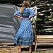 Women Warp Split Dress – Ladies Summer Boho Print V Neck Half Sleeve Midi Dresses – Beach Vacation Dressthumb 4