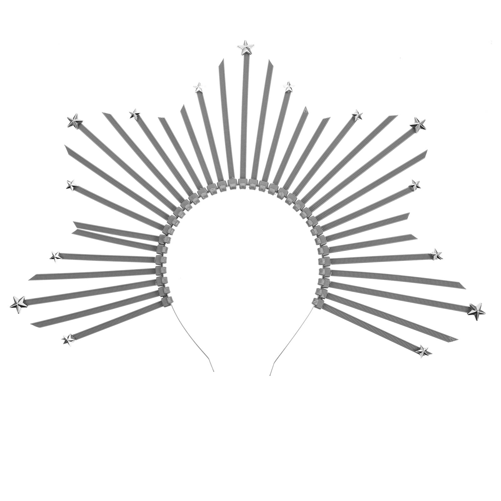 Lurrose Goddess Halo Crown Halloween Goddess Spike Headpiece Costume Headpiece Headdress for Cosplay Party