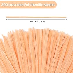 Eppingwin 200pcs Pipe Cleaners, Beige Pipe Cleaners