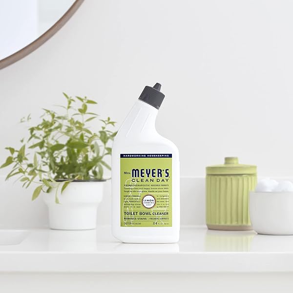 MRS. MEYER’S CLEAN DAY LIQUID TOILET BOWL CLEANER, STAIN REMOVING, LEMON VERBENA, 24 OZ