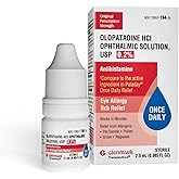 Glenmark Therapeutics Olopatadine Eye Drops for Allergies, Redness Relief, Antihistamine Eye Drops, Allergy Relief from Pet Dander, Pollen, Grass, Ragweed, Works in Minutes, Olopatadine HCl 0.2% 2.5ml